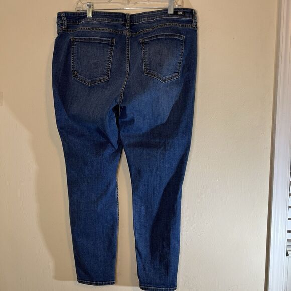 Kut From The Kloth Womens Jeans Size 18 Donna Ankle Skinny Tuxedo Racer Stripe - Picture 2 of 7